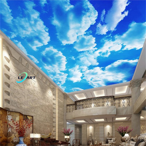 Tuiles de terrasse de toit, <span class=keywords><strong>plafond</strong></span> en PVC extensible artificiel 3D pour salle d'exposition au Sri Lanka - Product Image 3