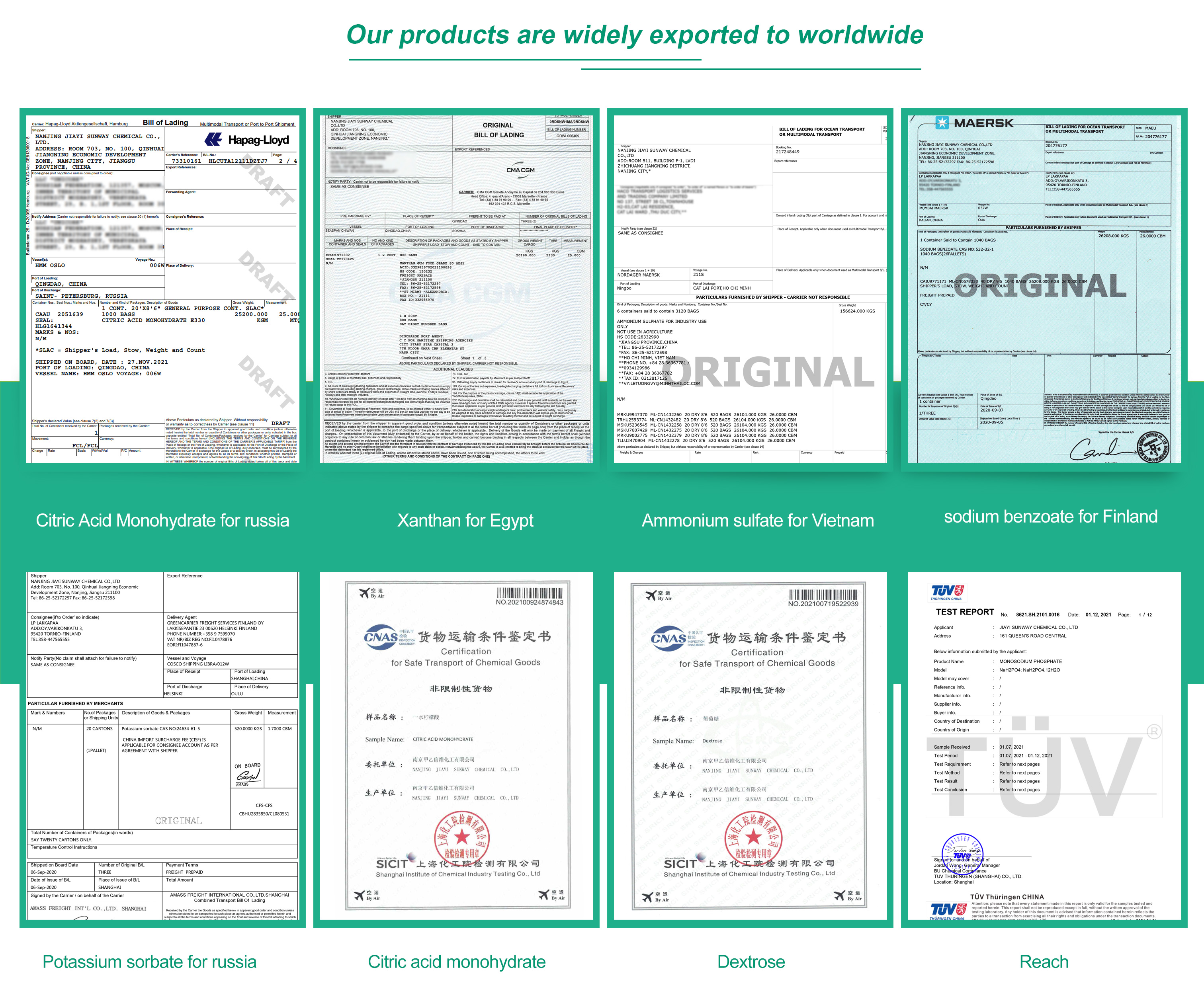 EDTA-4Na Sodium Organic Salt certificate