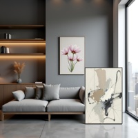 Peinture à l'huile abstraite faite à la main sur toile, personnalisée en gros, pour salon, art mural, images imperméables, écologiques, nature morte originale