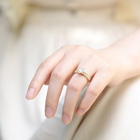 OAHLAN Edle 14K Vergoldete 1.25CT 925 Sterlingsilber Romantische Brautring-Sets für Damen mit Zirkonia im Brillantschliff – Verlobungs- und Eheringe