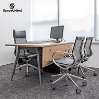 Meubles de bureau de luxe SpaceUnited Factory Direct : Chaise de bureau en cuir véritable, chaise pivotante pour cadre, directeur, PDG