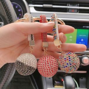 2024 Newest Luxury Bag Charm Car Key Chain Rhinestone Ball <b>Keyring</b> for Gifts - Product Image 2