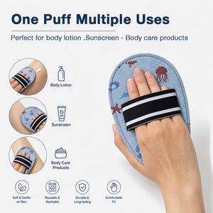 Applicateur de lotion corporelle portable en PU avec tampon non absorbant et sangle élastique pour une application facile de crème corporelle et de soins de la peau - Product Image 3