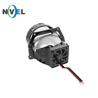 Carlitek H4 H7 9005 9006 Projecteur de Lumière 2,5 Pouces MINI Auto Bi LED Projecteur Lentille Phare 90W 6000k 25000LM Ampoules LED HID