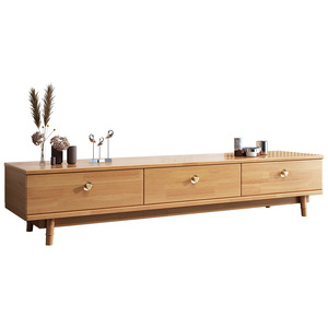 Nordic Style Solid Wood TV <b>Cabinet</b> 180Cm Storage TV Stand For Living Room - Product Image 4