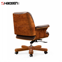 Chaise de bureau à dossier haut, vente chaude, classique, luxueuse, en cuir, inclinable, ergonomique