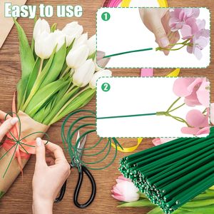 Alambre Floral Verde de Hierro de 2mm, Ideas de Regalo Novedosas para Manualidades, Envoltura de Ramos Hechos a Mano, Alambre de Floristería, Juguetes Educativos - Product Image 4