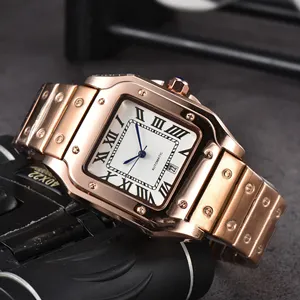 Pemasok dapat menyesuaikan jam tangan kuarsa pria mewah terbuat dari bahan paduan Logo