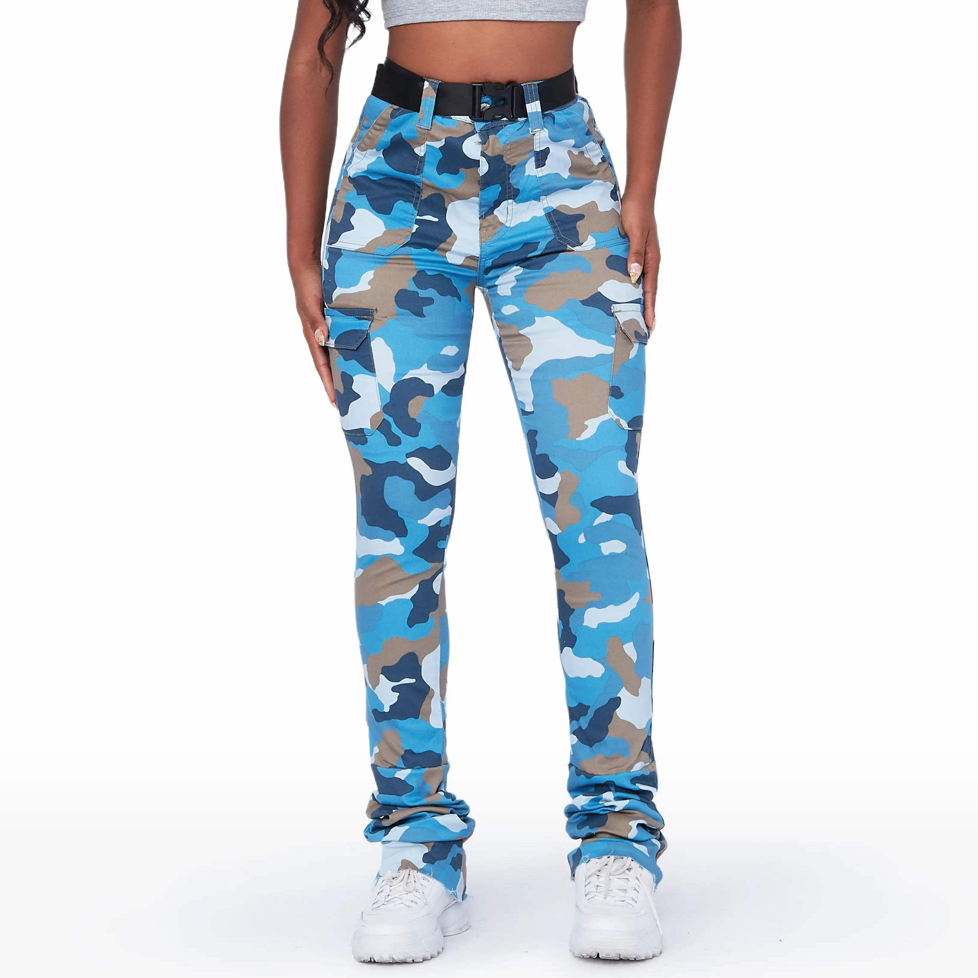 Fashions Trousers High Quality Casual Pants Women Multi Pockets