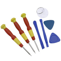 Kit d'outils de réparation de téléphone portable 8 en 1, jeu de tournevis d'ouverture pour iPhone, iPad, ordinateur portable, outil de démontage, kit d'outils manuels, outil d'ouverture