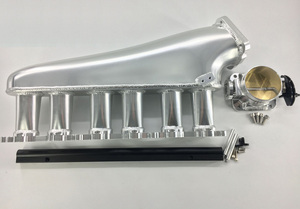 Collettore di Aspirazione in Alluminio Billet 2JZ GTE 90mm con Kit Rail Carburante e Corpo Farfallato per <span class=keywords><strong>Toyota</strong></span> <span class=keywords><strong>Supra</strong></span> MK4 1993-2002 (BK-3122SSET) - Product Image 3