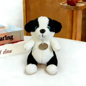 Juguete de Peluche de Perro <span class=keywords><strong>Border</strong></span> Collie, Simulación de Mascota Famosa en Internet, Regalo de Cumpleaños para Niños - Product Image 1
