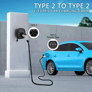 สายชาร์จ22kW แบบ2เป็นแบบ2ที่ทนทาน <span class=keywords><strong>IP67</strong></span>ฉนวน TPU 5เมตรมีเครื่องหมาย CE & TUV พร้อมถุงเก็บเครื่องชาร์จ menkes neev - Product Image 4