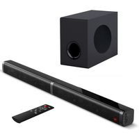 2.1CH TV Rumah Nirkabel Soundbar Dilepas BT V5.0 Speaker HiFi 3D Stereo Pasif Kuat Subwoofer Dukungan AUX Optik RCA USB