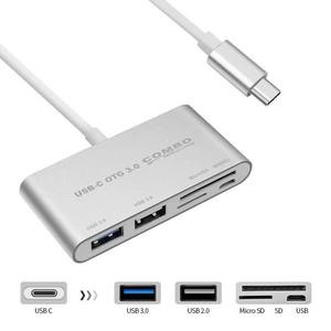 <b>USB</b>-<b>C</b> OTG 3.0 Combo Hub With SD TF Card Reader <b>USB</b> 3.0 Port For Phone And Computer Expansion - Product Image 4
