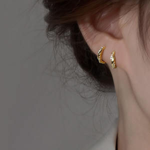 Boucles d'oreilles circulaires en argent pour femmes, boucles d'oreilles à aiguille, nouvelle mode 2025, boucles d'oreilles d'été pour femmes - Product Image 1