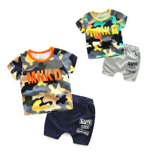 ชุดเสื้อผ้าเด็กผู้ชายลายพิมพ์สำหรับฤดูร้อนจากโรงงานจีน - Product Image 1