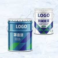 5 gallon round empty printed metal tin barrels for paint metal pails tin manufacture