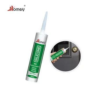 Homey waterproof clear auto glass neutral structural rtv silicone sealant adhesives production line in silicone manufacturer