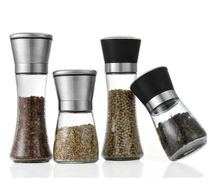 Nouveau design, moulin à poivre en acier inoxydable de 180 ml et 200 ml, moulin à sel manuel pour <span class=keywords><strong>accessoires</strong></span> de cuisine - Product Image 1