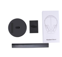 Support de casque de bureau en gros, support détachable en alliage d'aluminium TPU ABS, présentoir de casque de jeu de bureau