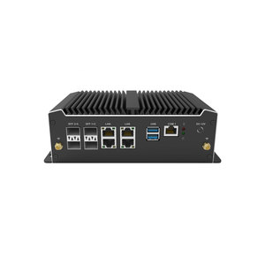 Router AISTONE Barebone MikroTik/PfSense/OPNsense Serie C3000 con CPU C3758, 4x 10G SFP+, 4 LAN 2.5G+2*DDR4+1*M.2 SATA/NVME Firewall - Product Image 1