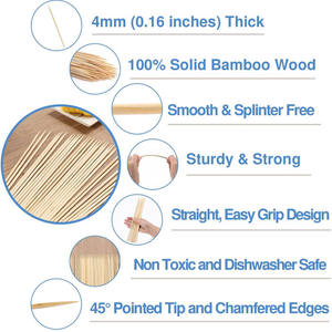 Trung Quốc Nhà Máy Tre Tự Nhiên Vòng Tre Gậy Cho Các Nhà Máy Kebab Xiên Tre Thanh BBQ Thanh Tùy Chỉnh Chấp Nhận Được - Product Image 4