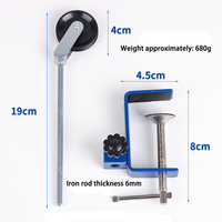 Kit de poulie fixe en métal durable avec tige de support et pince de bord de table pour les expériences de mécanique au collège