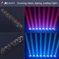 8x40w Led Faisceau Zoom Tête Mobile Lavage Lumière avec Auxiliaire Lumière Dmx Contrôle Scène Barre 8 Têtes 40w Rgbw 4in1 Faisceau Lumières Mobiles