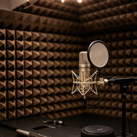 Panneau acoustique en mélamine pour studio d'enregistrement, insonorisation professionnelle, réduction de l'écho