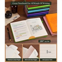Carnet de notes à couverture rigide personnalisé, couverture en cuir PU, reliure thermique, reliure spirale, format A5, cadeau pour les étudiants et les enseignants