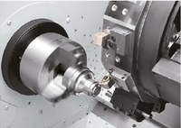 Centre d'usinage CNC Fanuc 220V à double broche de type gang, pour tournage et fraisage, de capacité moyenne