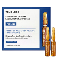 Nouveau Sérum Exfoliant Rose pour l'Élimination des Marques d'Acné, Réduction des Pores, Adoucissement de la Peau, Unification du Teint, Blanchiment et Éclaircissement - Ampoules