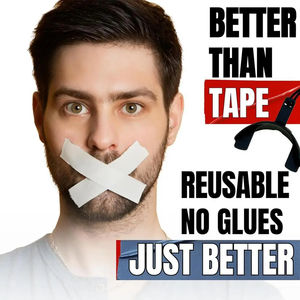 เทปปิดปากพลาสติกแบบใช้ซ้ำได้ ป้องกันการนอนกรน ระบายอากาศได้ดี สำหรับผู้หญิงและผู้ชาย ใช้ได้ที่บ้าน เดินทาง และโรงเรียน - Product Image 6