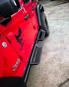 JP16 ODM aluminio lateral paso Rock Slider estribo para <span class=keywords><strong>WRANGLER</strong></span> 2018 + Offroad 4 puertas reposapiés Pedal Nurf Bar - Product Image 4