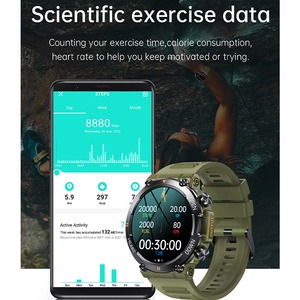 Reloj Deportivo para Hombre K56pro IP68 Resistente al Agua, Baterí<span class=keywords><strong>a</strong></span> Grande de 400 mAh, Reloj Inteligente <span class=keywords><strong>Da</strong></span> Fit con Respuesta de Llamadas 2023 - Product Image 5