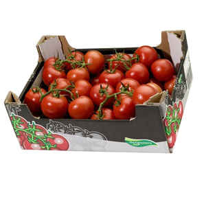 Boîtes pliables en carton ondulé recyclable pour fruits et légumes frais, tomates, avec impression offset pour le transport - Product Image 4