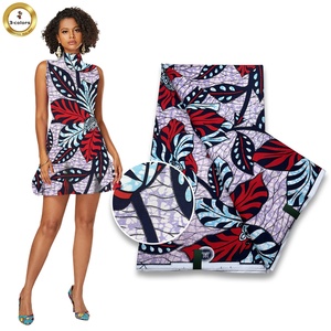 Thời Trang Thiết Kế Mới Siêu Mềm Glitter Wax Grand Siêu Vàng Wax In Vải 6Yard/Lô 100% Cotton Ank - Product Image 4