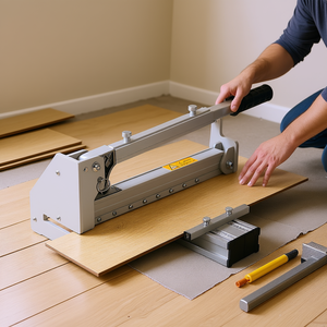 D0100HADVEY <b>Vinyl</b> Plank <b>Cutter</b> 12 Mm Aluminum Alloy Effortless Cutting Flooring Accessories Industrial Design Matte Finish - Product Image 2