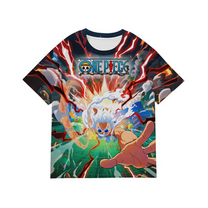 <span class=keywords><strong>T</strong></span>-<span class=keywords><strong>shirt</strong></span> unisexe à manches courtes <span class=keywords><strong>Luffy</strong></span> en polyester doux imprimé, motif dessin animé classique 2026, idéal pour l'é<span class=keywords><strong>t</strong></span>é - Product Image 5