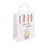 Sac d'emballage d'expédition recyclable en papier blanc personnalisé Eco Sac en papier kraft de luxe à emporter avec poignée torsadée pour l'emballage des aliments
