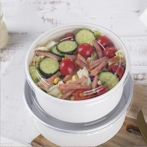 Tazón de papel Kraft desechable ecológico con impresión personalizada, tazón de ramen de papel de sopa caliente - Product Image 2