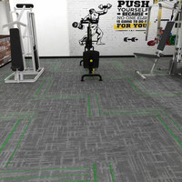 Karpet Grosir Seri XingGuang S, Karpet Kantor Komersial PP, Ubin Karpet PVC, Ubin Karpet Persegi Panjang 25x100, Sederhana dan Tahan Lama