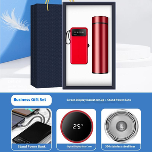 Custom <strong>Promotional</strong> Business <strong>2026</strong> <strong>New</strong> Arrivals Bulk Items Stainless Steel Water Bottle Power Bank Logo Gift Set - Product Image 3