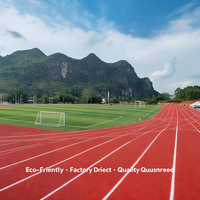 Lapangan Lari Atletik Klub Atletik, Lapisan Sintetis PU Penuh, Konstruksi Multi-layer, Kualitas Ekspor untuk Kampus Filipina