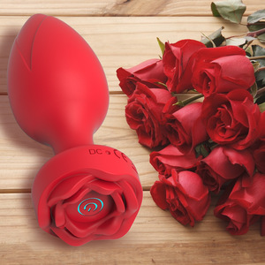 Rose <span class=keywords><strong>Vibrator</strong></span> Männlich Anal Spielzeug Erwachsene Sexspielzeug Butt Plug Homosexuell Spielzeug - Product Image 1