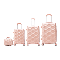 Maleta rígida con diseño de ondas elegante, en varios tamaños: Mini para niños de 12/14 pulgadas, de cabina de 20 pulgadas, de mano y de 24/28 pulgadas para equipaje de mano, ideal para tiendas de regalos.