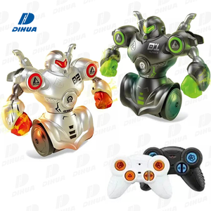 Ensemble de 2 robots de combat interactifs pour enfants, jouets de compétition de <span class=keywords><strong>boxe</strong></span> robotique avec lumières et sons, télécommande - Product Image 1