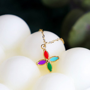 Collar de Joyería con Colgante de Diseño en Acero Inoxidable 316L, Resistente al Agua y al Deslustre, Chapado en Oro de 18k para Mujer - Product Image 4