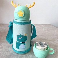 Fabricant d'équipement d'origine Enfants PORTABLES avec couvercle à vis Bataille d'eau pour enfants Bouteille de sport Tasse mignonne en acier inoxydable